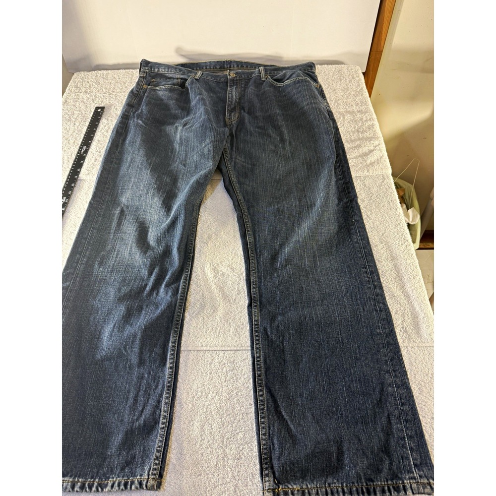 Levi's Mens 501 Blue Denim Jeans Medium Wash Straight Leg Reg 42/32 MISSING TAG